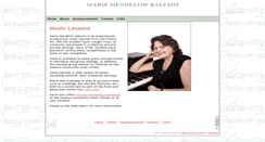 Desktop Screenshot of mariemendelow.com